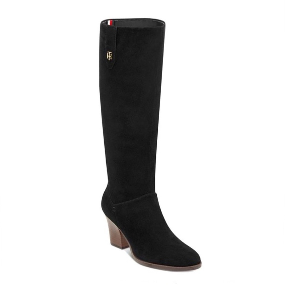 NIB Women’s Tommy Hilfiger Black Suede Boots Size 7.5